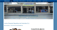 Desktop Screenshot of cdrepdecolombia.edu.co